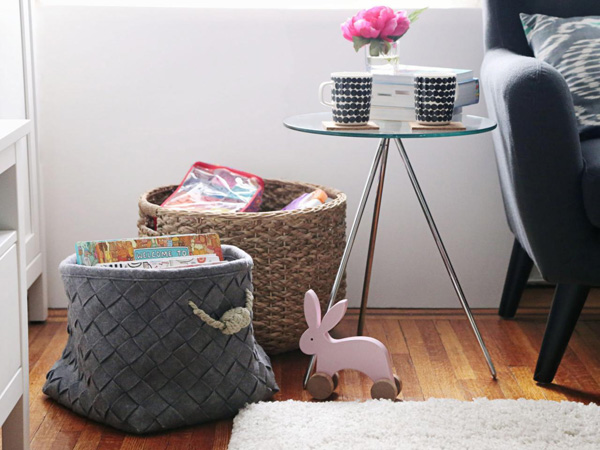 Living-room-storage-basket