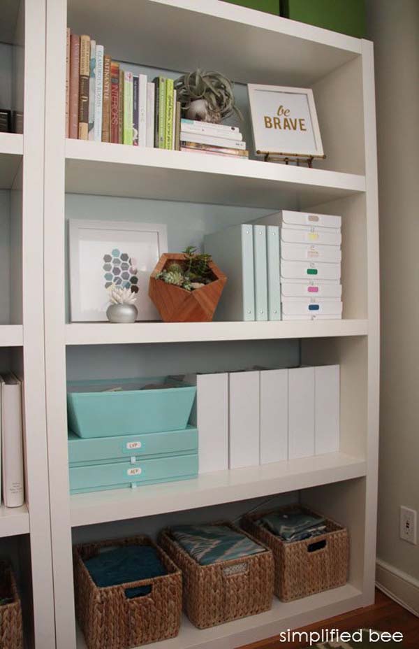 home office-materials-shelf