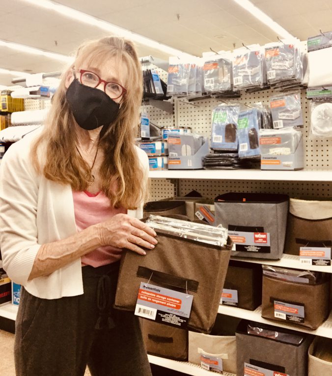 Cyndi Seidler at dollar store